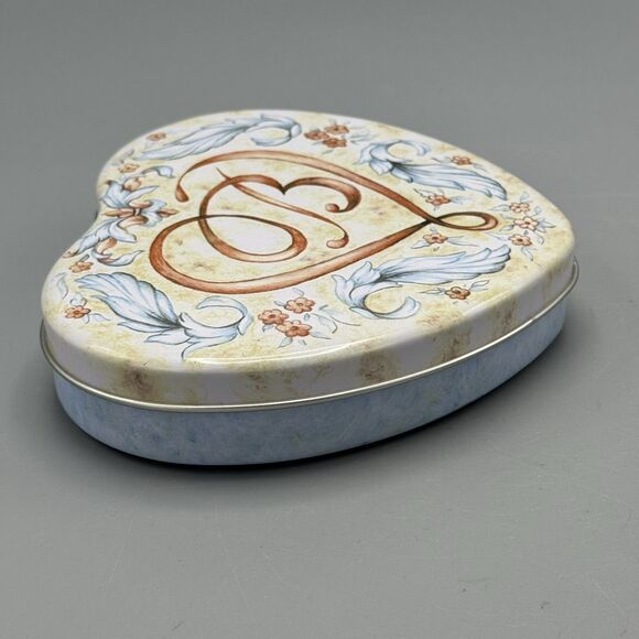 Brighton Heart Shaped Tin Trinket Jewelry Box Empty Love Romance 5.5" - Picture 6 of 10